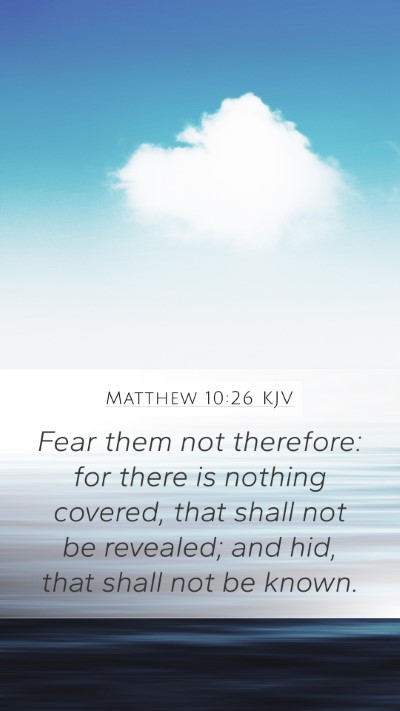 Matthew 10:26 KJV Bible Verse Image