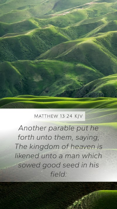 Matthew 13:24 KJV Bible Verse Image