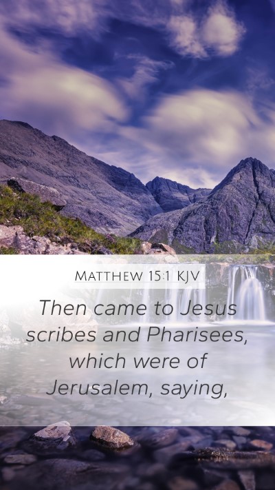 Matthew 15:1 KJV Bible Verse Image