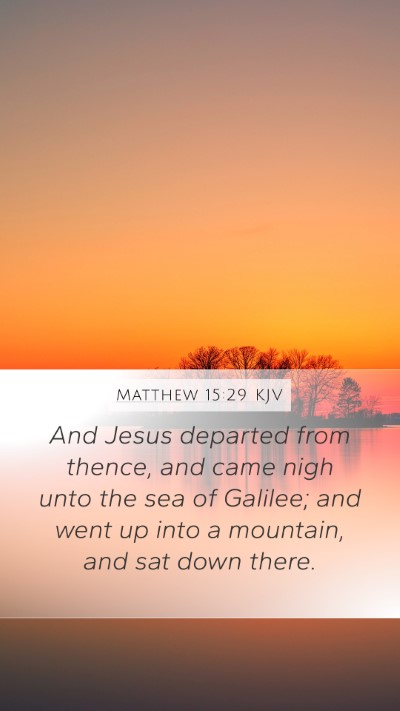 Matthew 15:29 KJV Bible Verse Image