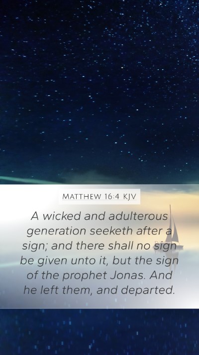 Matthew 16:4 KJV Bible Verse Image