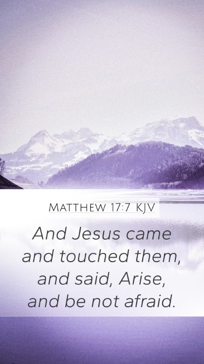 Matthew 17:7 KJV Bible Verse Image