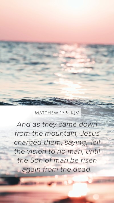 Matthew 17:9 KJV Bible Verse Image