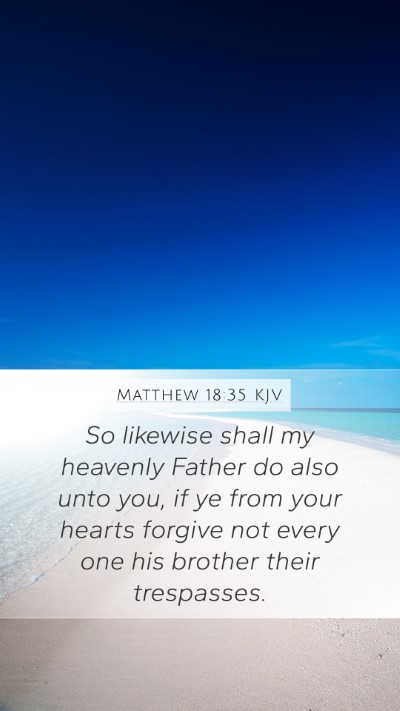 Matthew 18:35 KJV Bible Verse Image