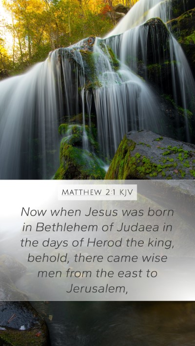 Matthew 2:1 KJV Bible Verse Image