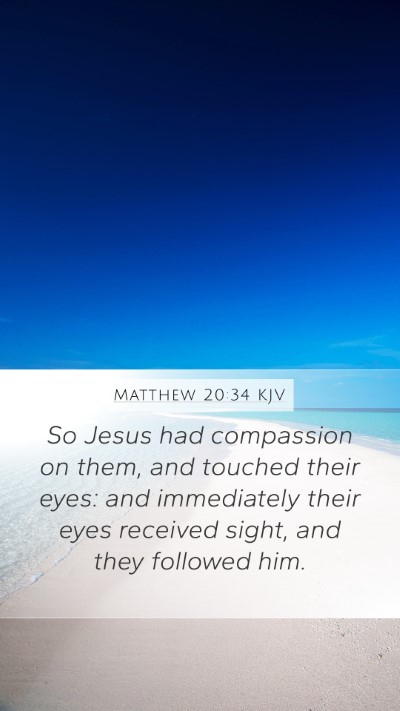 Matthew 20:34 KJV Bible Verse Image