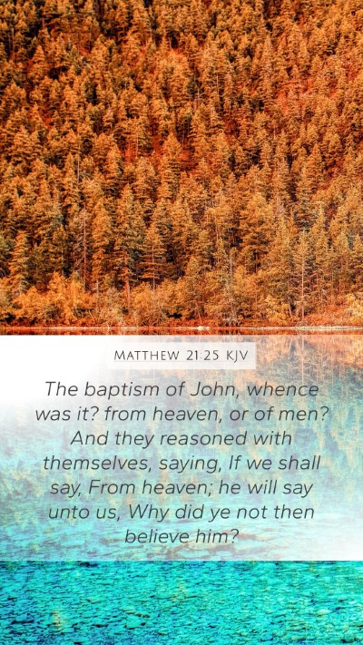 Matthew 21:25 KJV Bible Verse Image