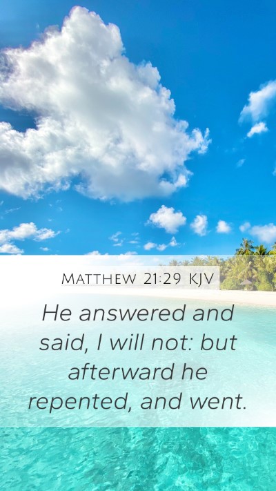 Matthew 21:29 KJV Bible Verse Image