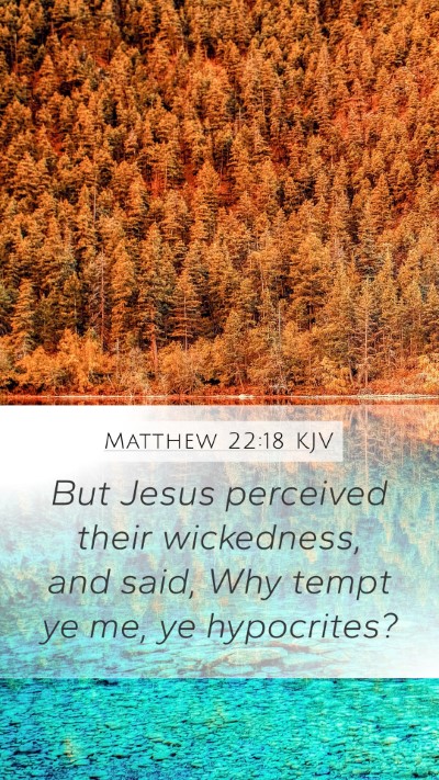 Matthew 22:18 KJV Bible Verse Image