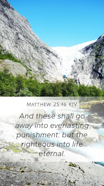 Matthew 25:46 KJV Bible Verse Image