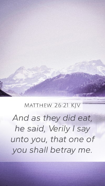 Matthew 26:21 KJV Bible Verse Image