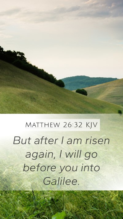 Matthew 26:32 KJV Bible Verse Image