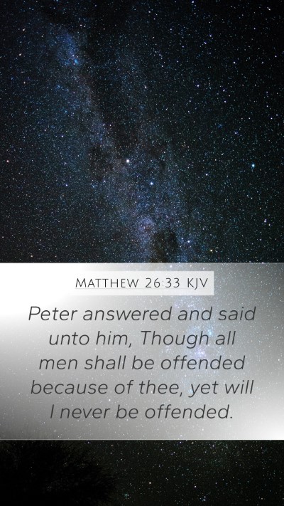 Matthew 26:33 KJV Bible Verse Image