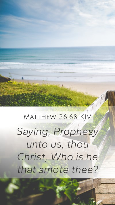 Matthew 26:68 KJV Bible Verse Image
