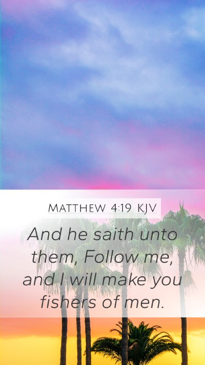 Matthew 4:19 KJV Bible Verse Image