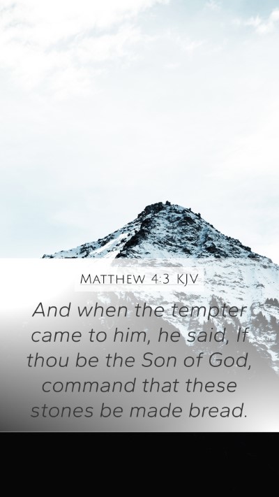 Matthew 4:3 KJV Bible Verse Image