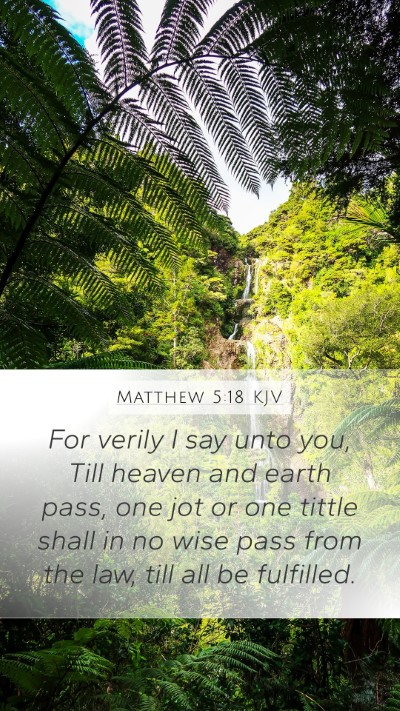 Matthew 5:18 KJV Bible Verse Image