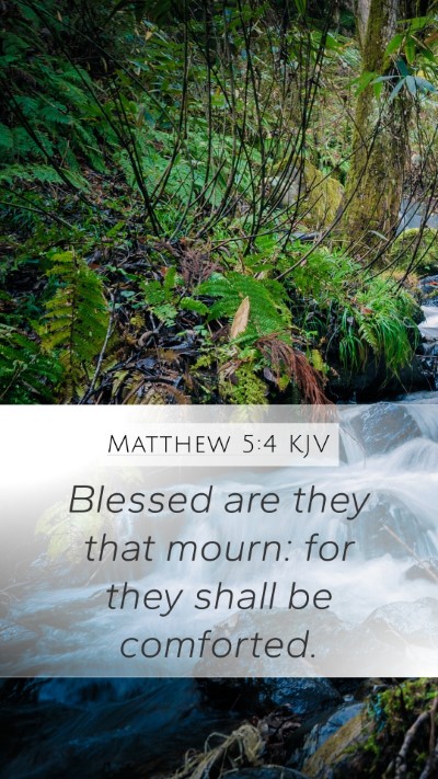 Matthew 5:4 KJV Bible Verse Image