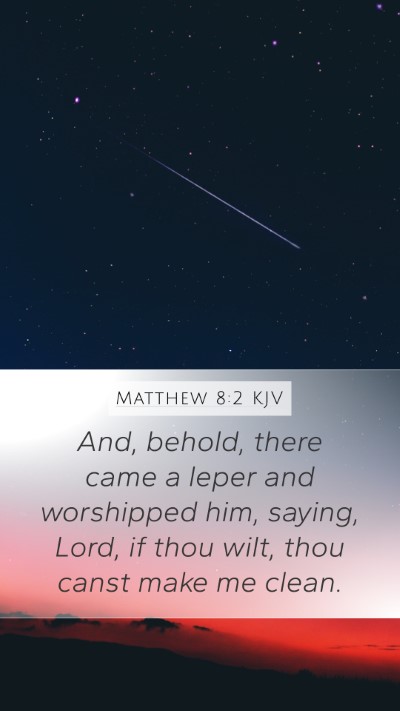 Matthew 8:2 KJV Bible Verse Image