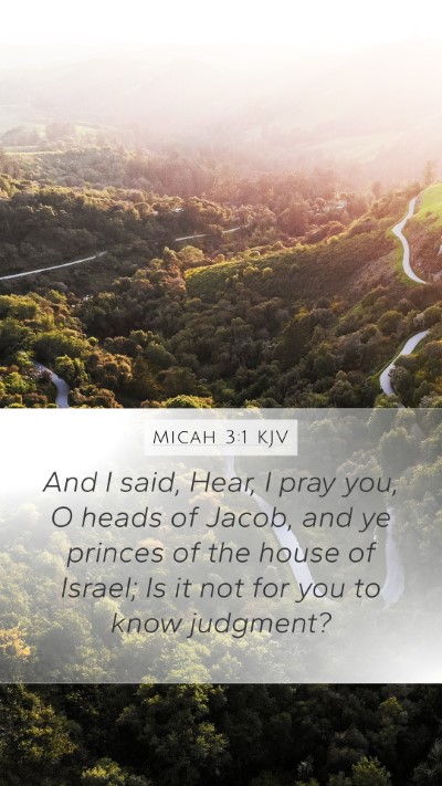 Micah 3:1 KJV Bible Verse Image