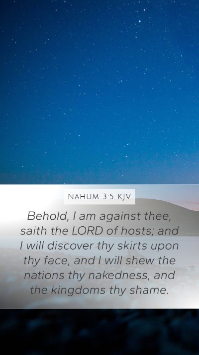 Nahum 3:5 KJV Bible Verse Image
