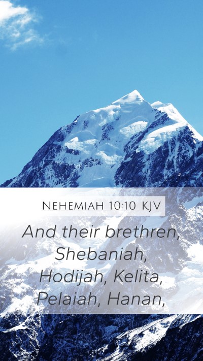Nehemiah 10:10 KJV Bible Verse Image