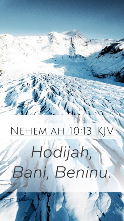 Nehemiah 10:13 KJV Bible Verse Image