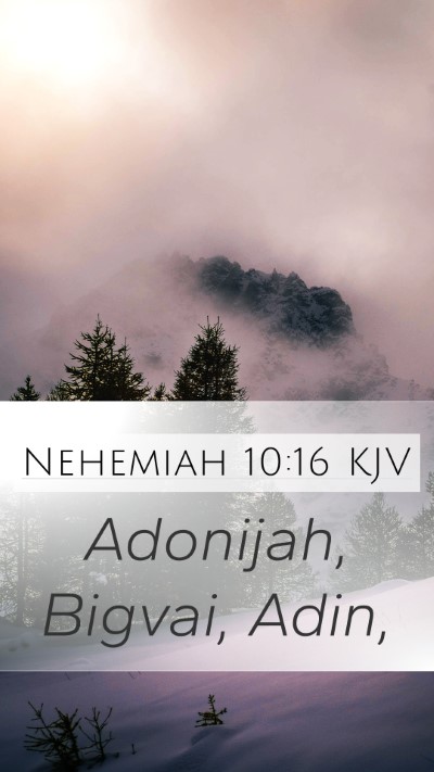 Nehemiah 10:16 KJV Bible Verse Image