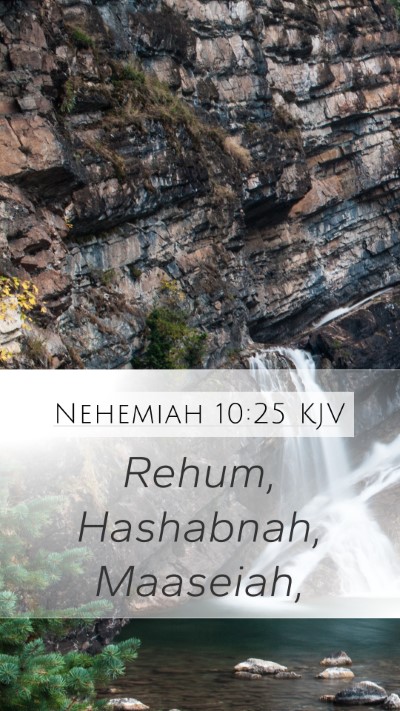 Nehemiah 10:25 KJV Bible Verse Image