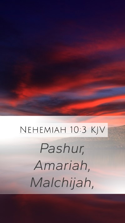 Nehemiah 10:3 KJV Bible Verse Image