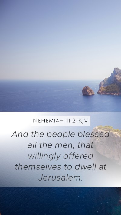 Nehemiah 11:2 KJV Bible Verse Image