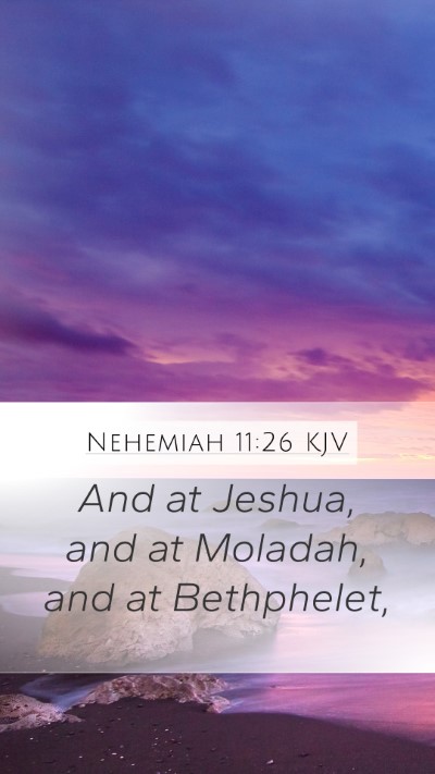 Nehemiah 11:26 KJV Bible Verse Image