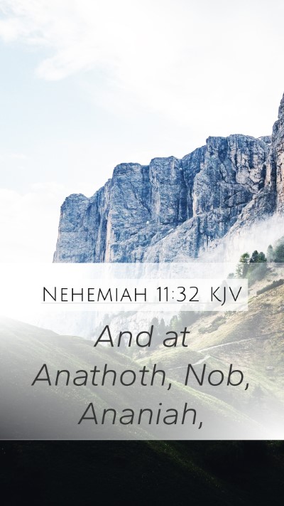 Nehemiah 11:32 KJV Bible Verse Image