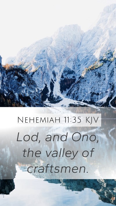 Nehemiah 11:35 KJV Bible Verse Image