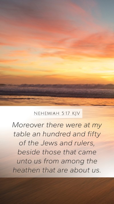 Nehemiah 5:17 KJV Bible Verse Image