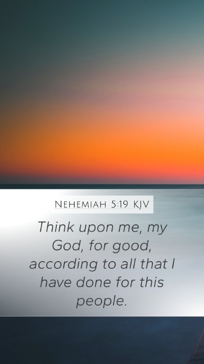 Nehemiah 5:19 KJV Bible Verse Image