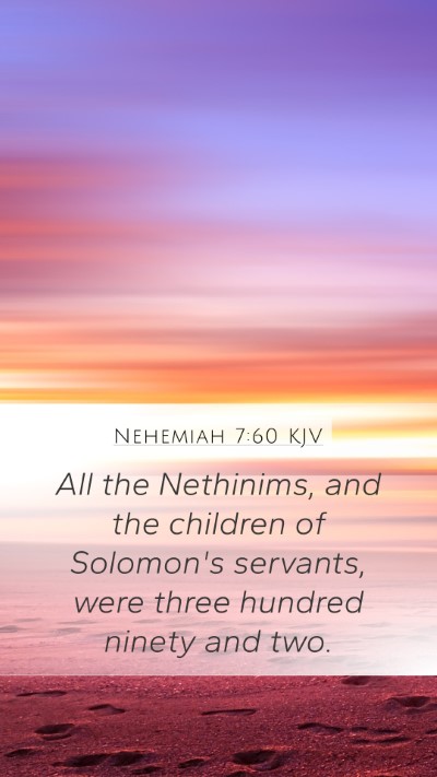 Nehemiah 7:60 KJV Bible Verse Image