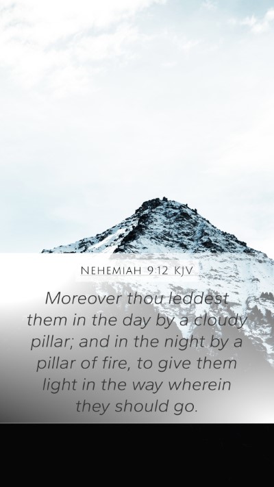 Nehemiah 9:12 KJV Bible Verse Image