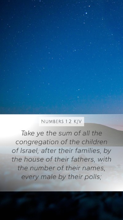 Numbers 1:2 KJV Bible Verse Image
