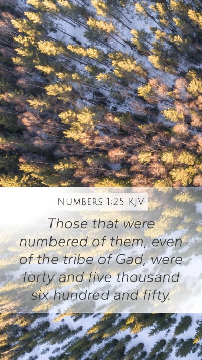 Numbers 1:25 KJV Mobile Phone Wallpaper - Those that were numbered of them, even of the - Mobile Bible Verse Wallpaper