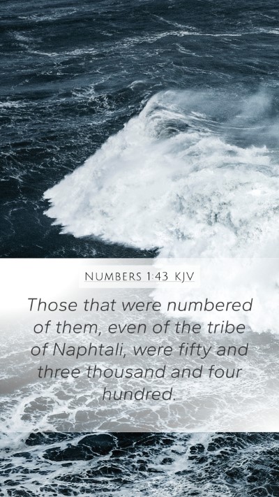 Numbers 1:43 KJV Mobile Phone Wallpaper - Those that were numbered of them, even of the - Mobile Bible Verse Wallpaper
