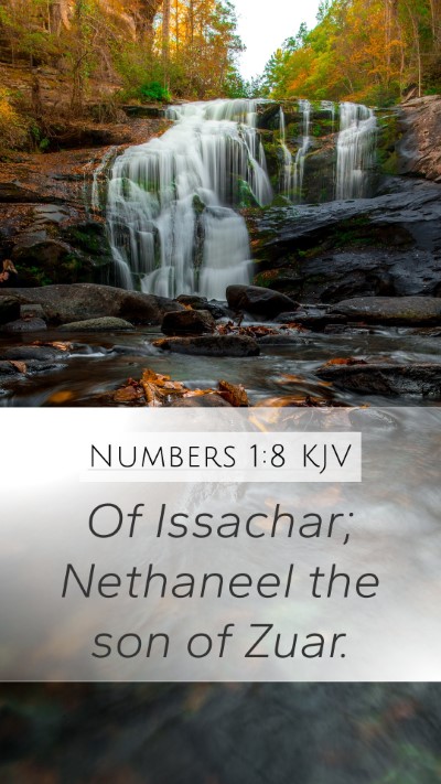 Numbers 1:8 KJV Mobile Phone Wallpaper - Of Issachar; Nethaneel the son of - Mobile Bible Verse Wallpaper