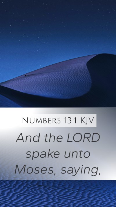 Numbers 13:1 KJV Bible Verse Image