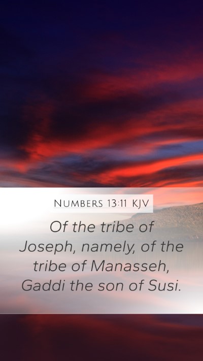 Numbers 13:11 KJV Bible Verse Image