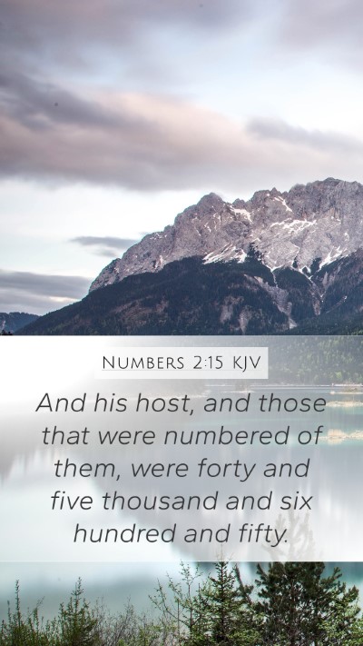 Numbers 2:15 KJV Bible Verse Image