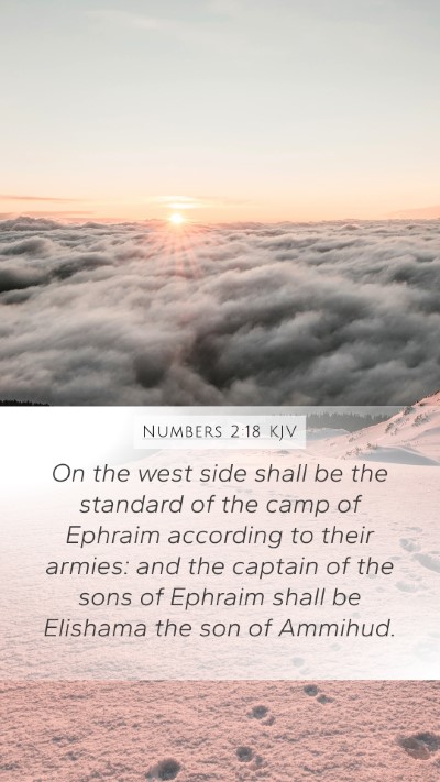 Numbers 2:18 KJV Bible Verse Image