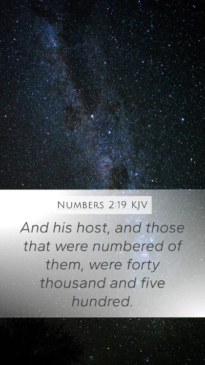 Numbers 2:19 KJV Bible Verse Image