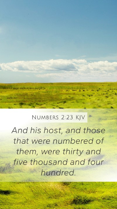 Numbers 2:23 KJV Bible Verse Image