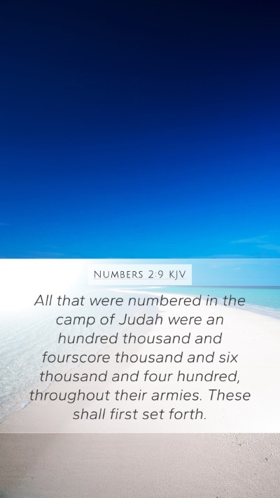 Numbers 2:9 KJV Bible Verse Image