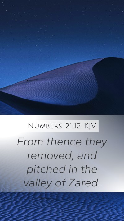 Numbers 21:12 KJV Bible Verse Image